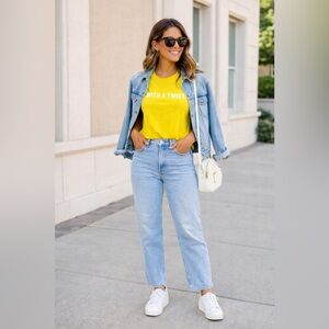 J. Crew Yellow Short Sleeve Tee